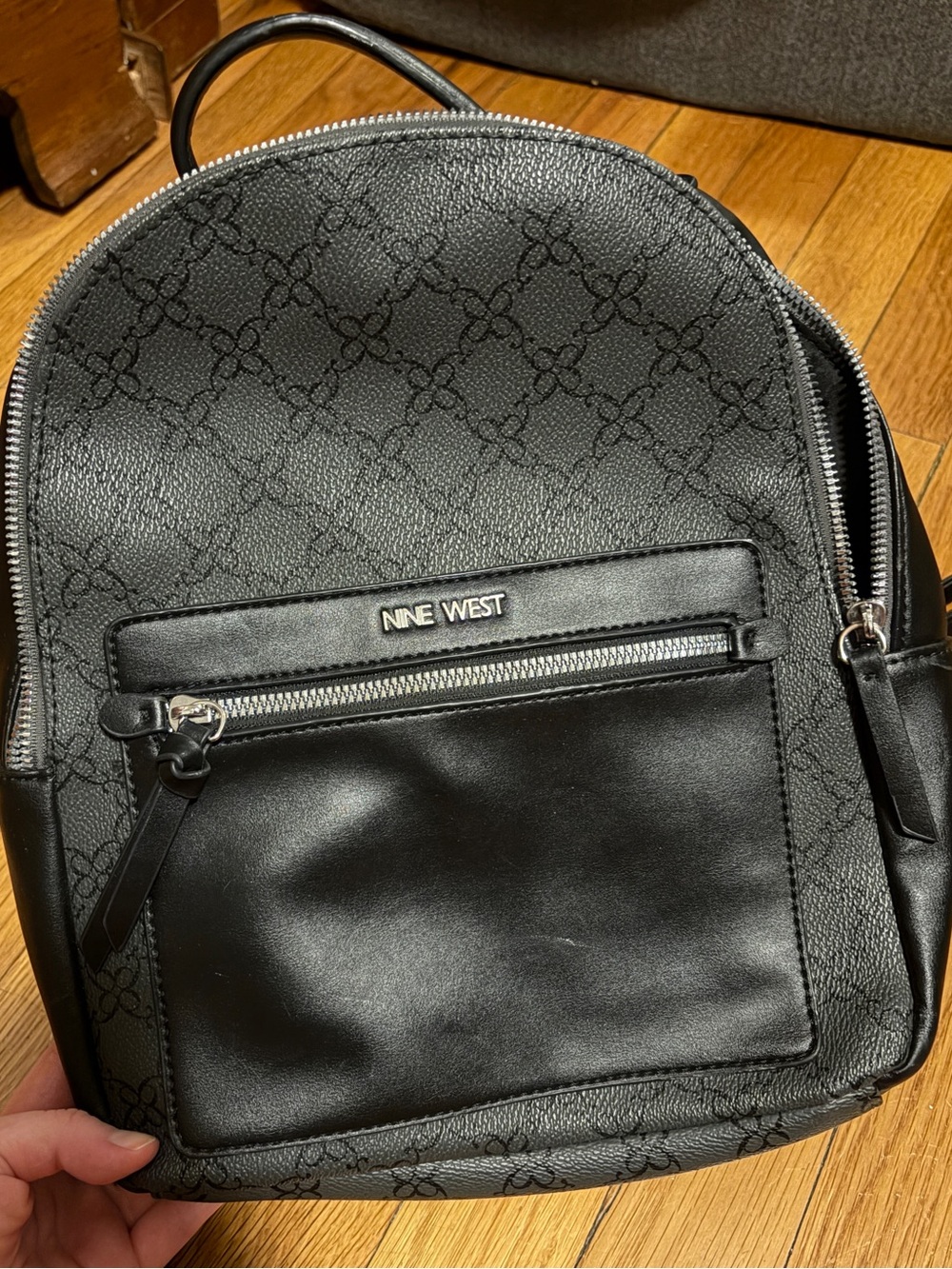 Nine West Black Mini Backpack